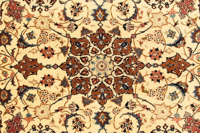 Täbriz - 50 Raj Teppich 103x157cm - Perserteppich - beige