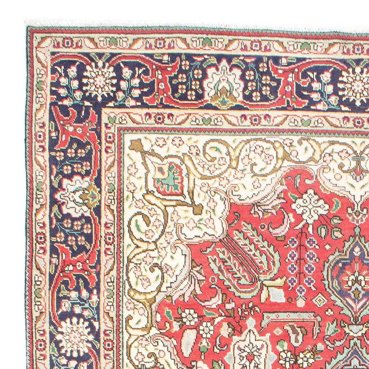 Täbriz Teppich 207x312cm - Perserteppich - rot