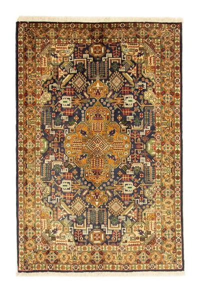 Täbriz - 40 Raj Teppich 101x150cm - Perserteppich - dunkelblau