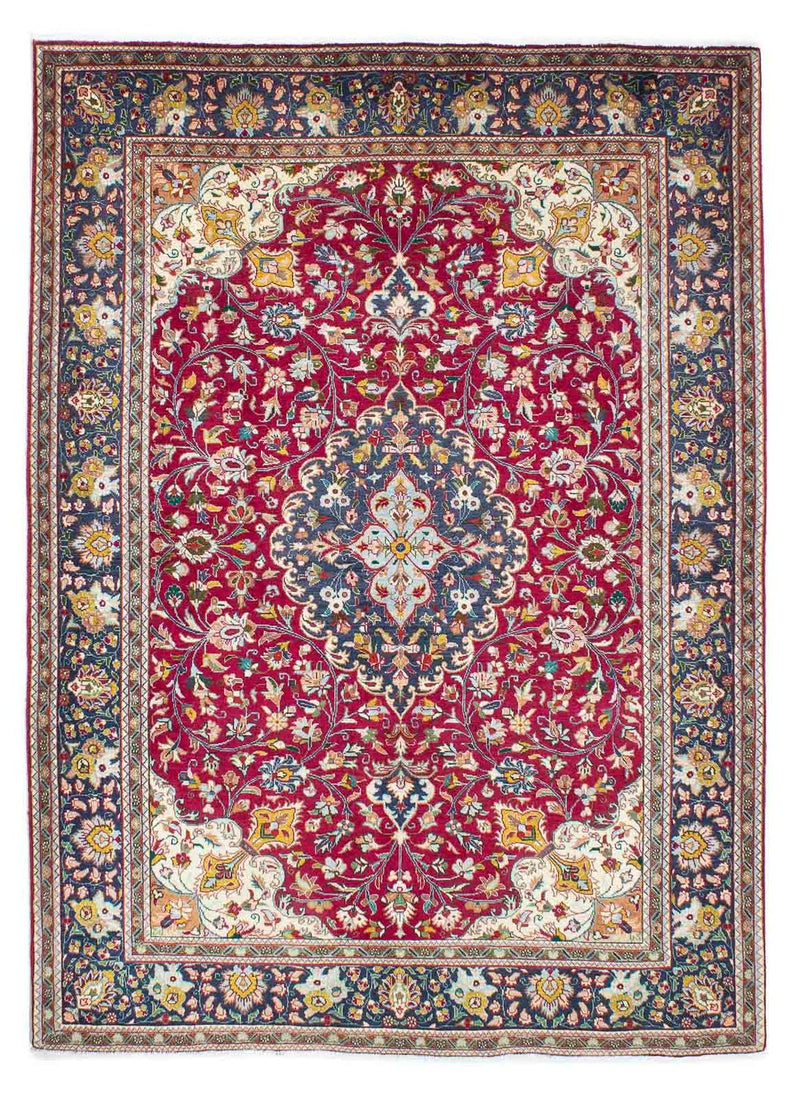 Täbriz Teppich 145x196cm - Perserteppich - rot