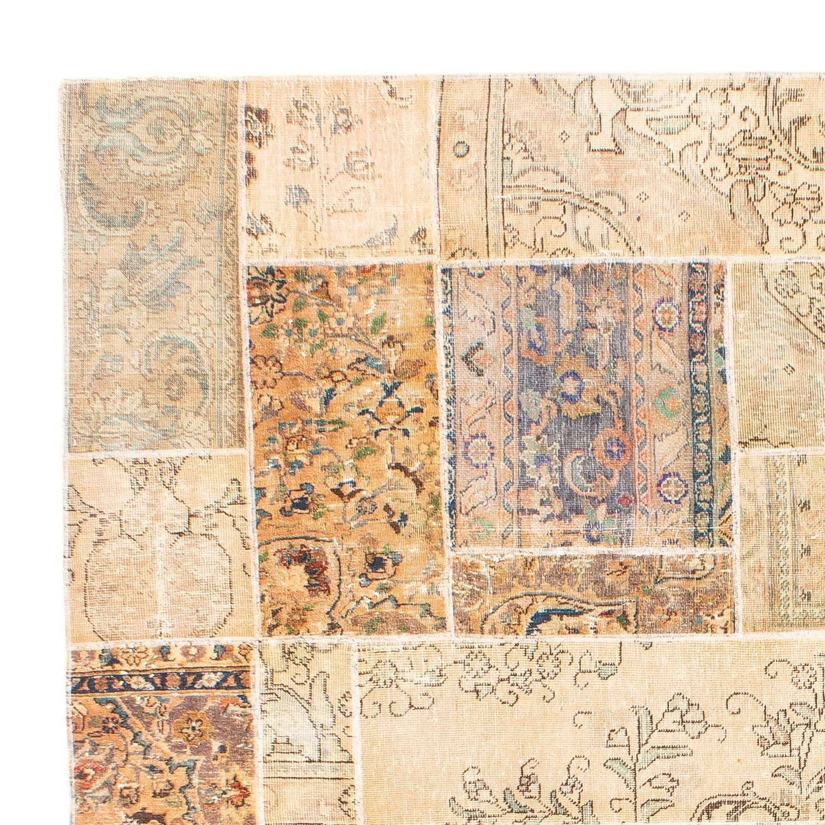 Patchwork Teppich 241x305cm - Orientteppich - mehrfarbig