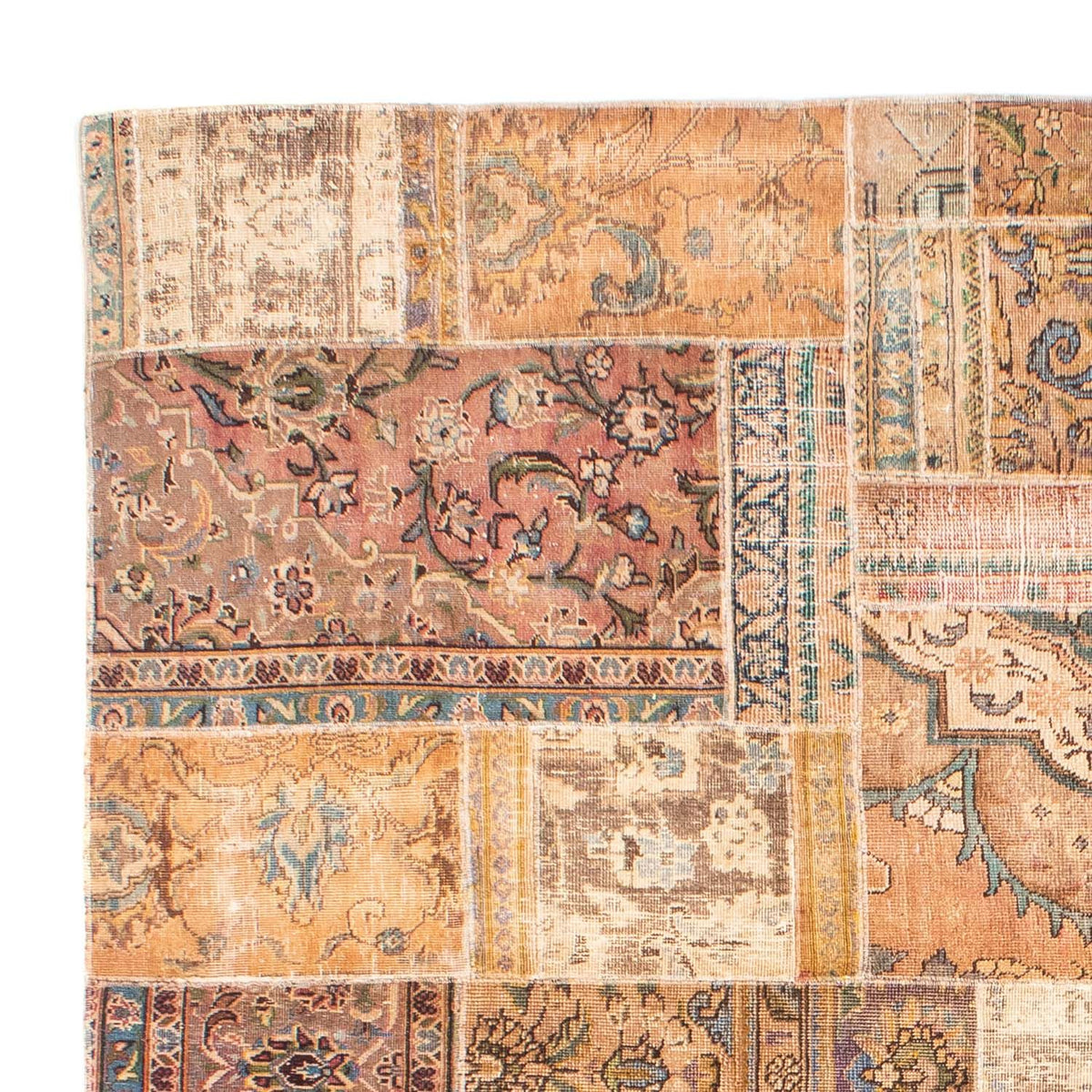 Patchwork Teppich 241x301cm - Orientteppich - mehrfarbig