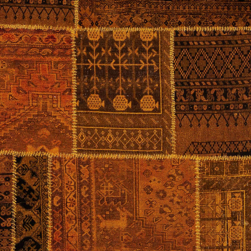 Patchwork Teppich 200x289cm - Orientteppich - mehrfarbig