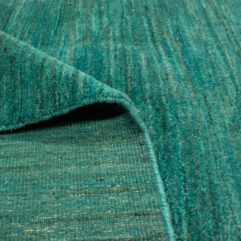 Gabbeh Teppich Indus 237x303cm - Wollteppich - türkis