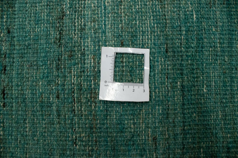 Gabbeh Teppich Indus 237x303cm - Wollteppich - türkis