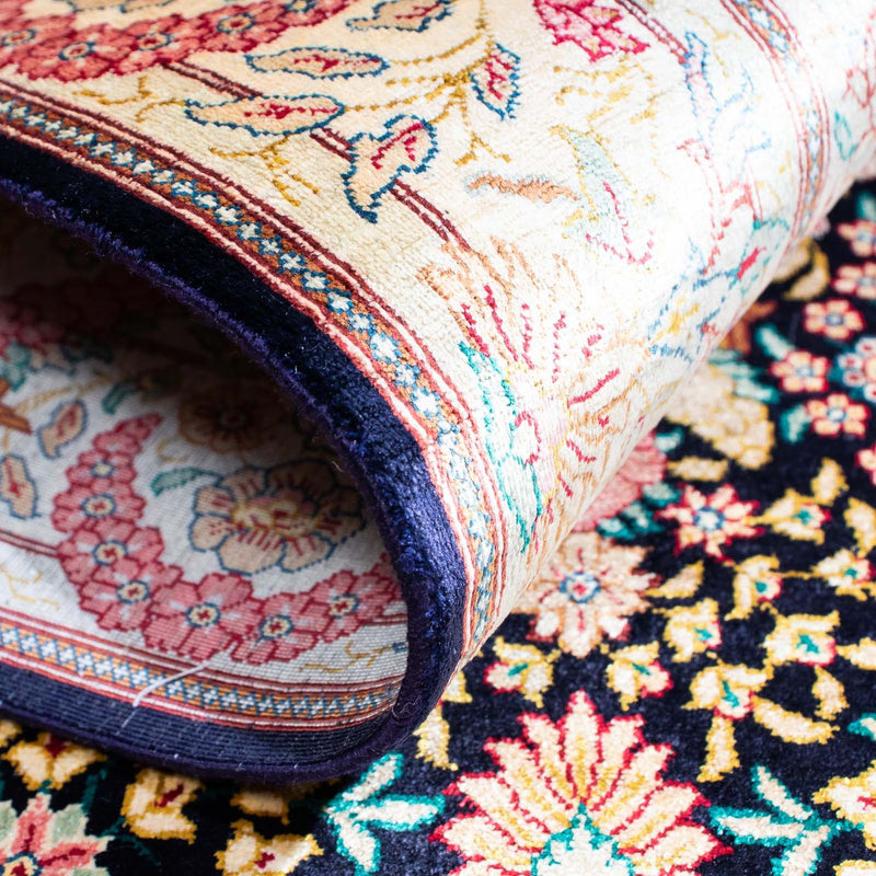 Ghom Teppich 81x130cm - Perserteppich - beige