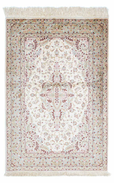 Ghom Teppich 98x147cm - Perserteppich - beige