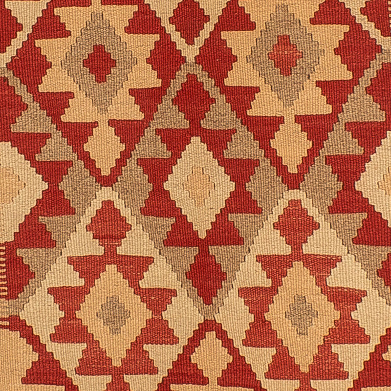 Kelim Fars Teppich 146x198cm - dunkelrot