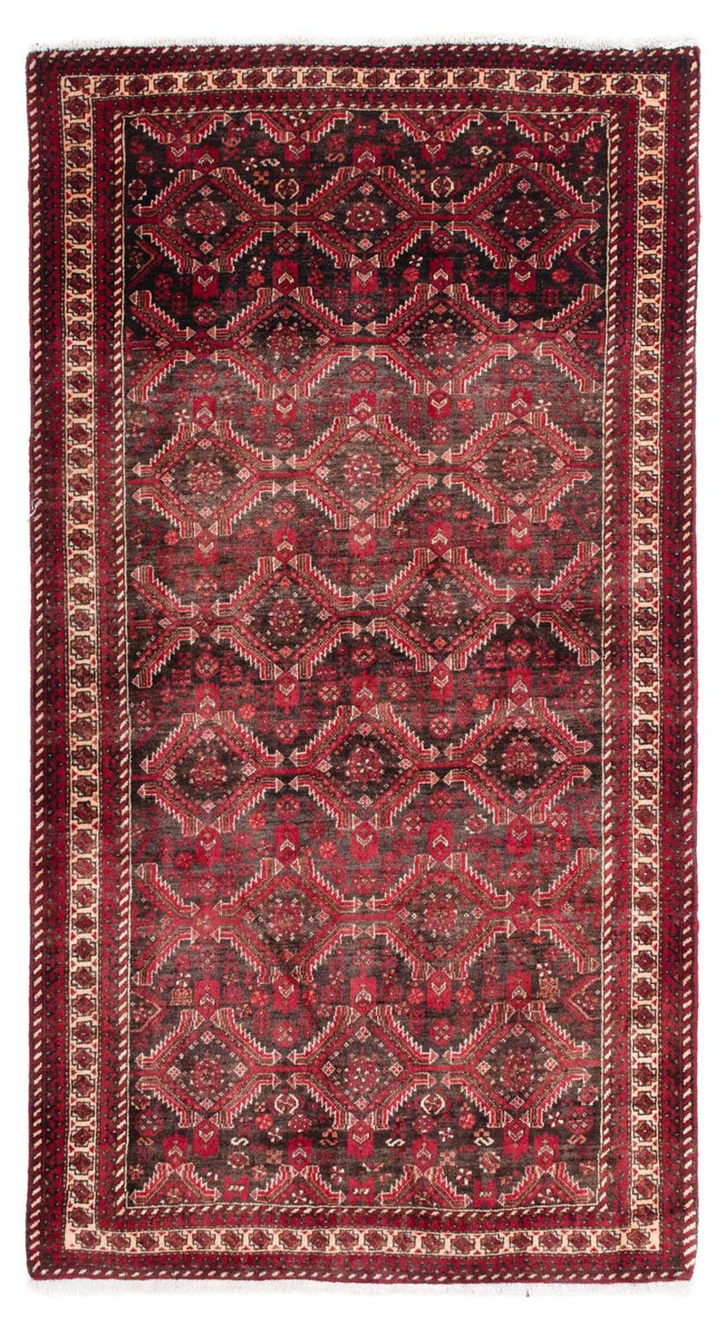 Belutsch Teppich 99x195cm - Orientteppich - dunkelrot