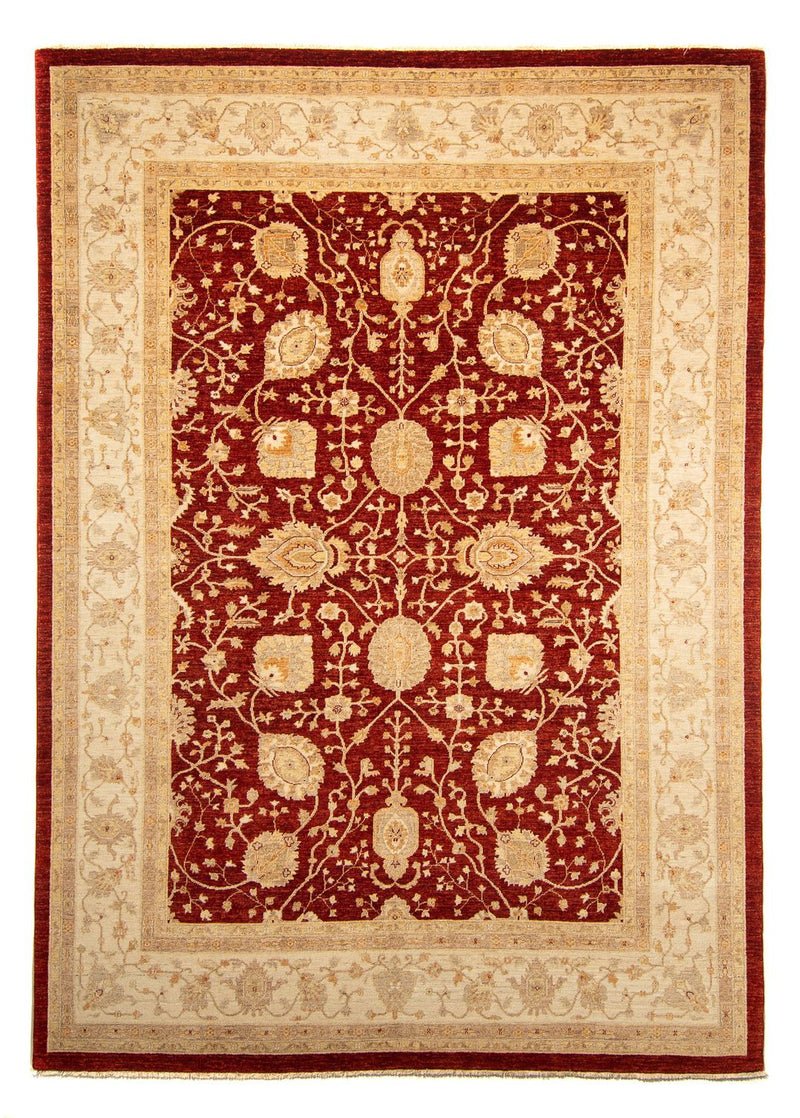 Ziegler Teppich 248x343cm - Orientteppich - dunkelrot