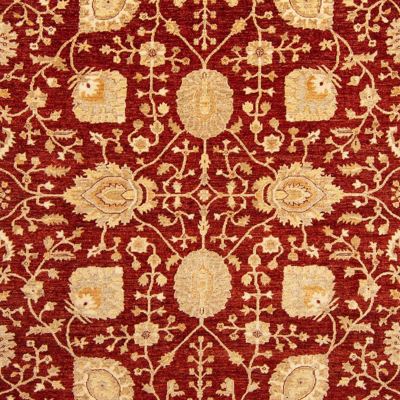 Ziegler Teppich 248x343cm - Orientteppich - dunkelrot