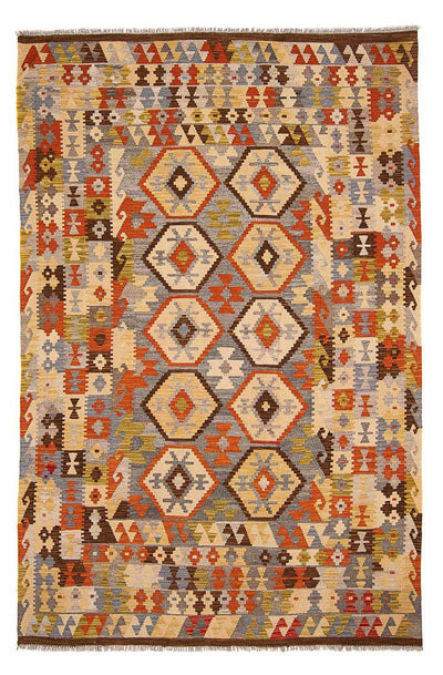 Kelim Maimene Teppich 200x300cm - mehrfarbig