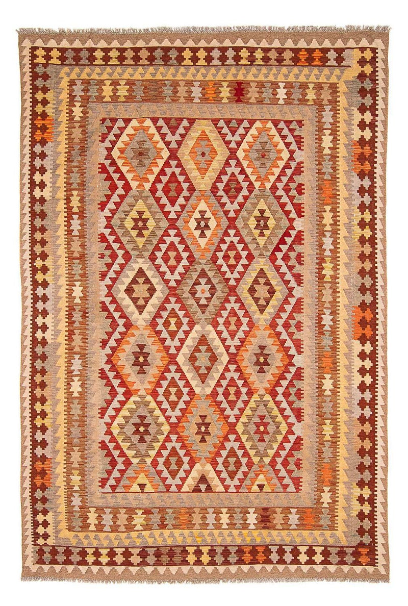 Kelim Maimene Teppich 200x297cm - Wollteppich