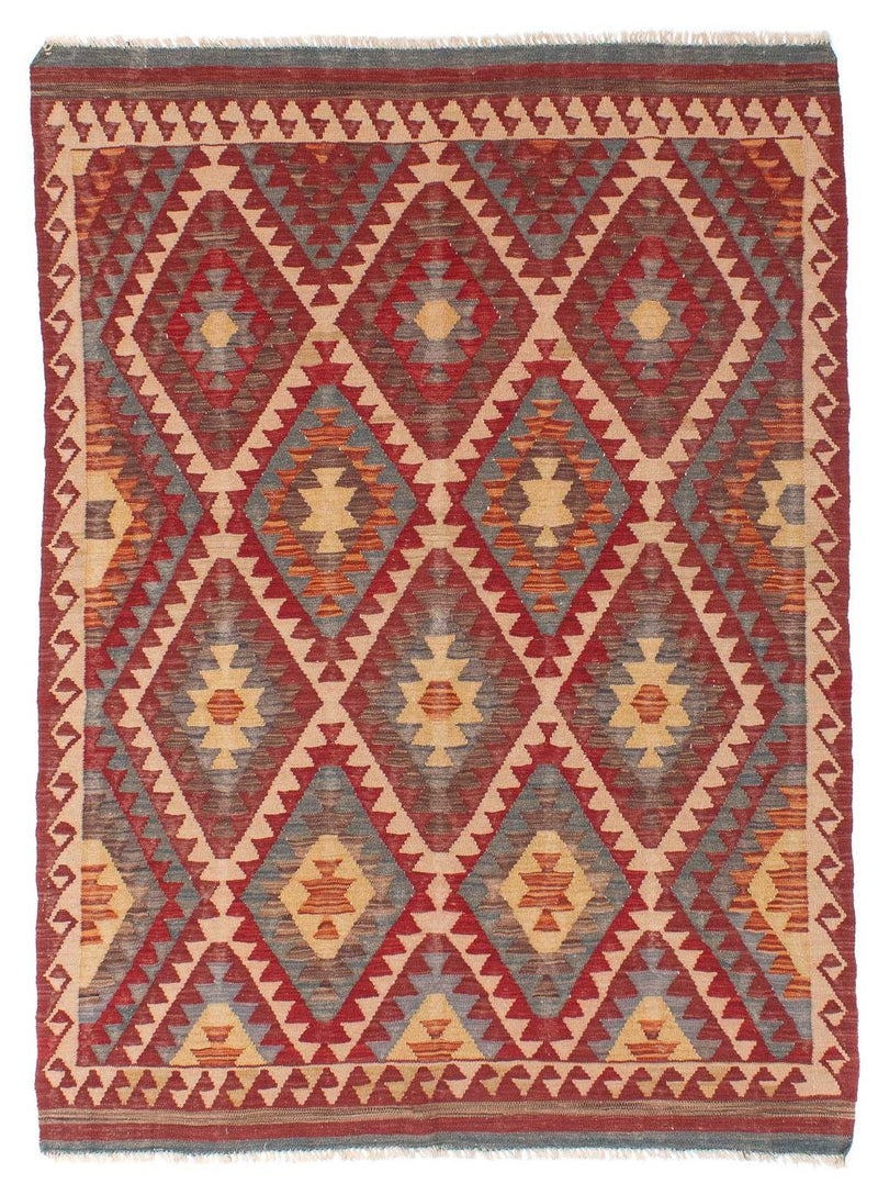 Kelim Fars Teppich 136x192cm - mehrfarbig