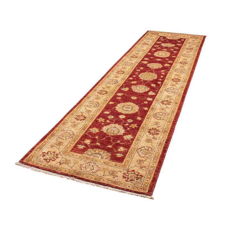 Ziegler Teppich 77x297cm - Orientteppich - dunkelrot