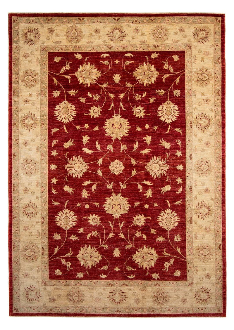 Farahan Teppich 207x285cm - Perserteppich - dunkelrot