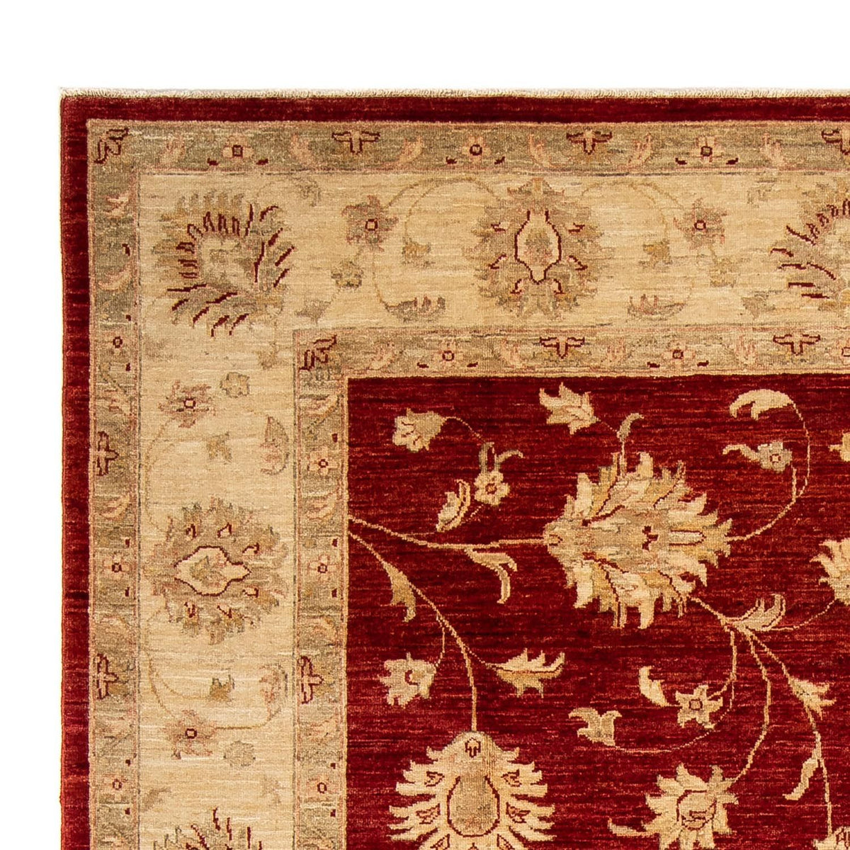 Farahan Teppich 207x285cm - Perserteppich - dunkelrot
