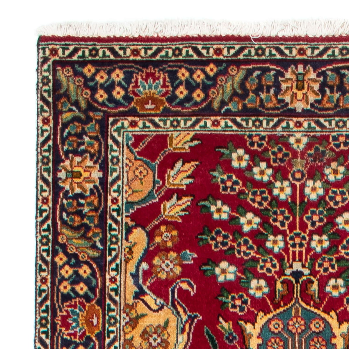 Täbriz Teppich 105x400cm - Perserteppich - rot