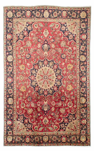Täbriz Teppich 200x310cm - Perserteppich - hellrot