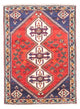 Shiraz Teppich 110x145cm - Perserteppich - dunkelrot