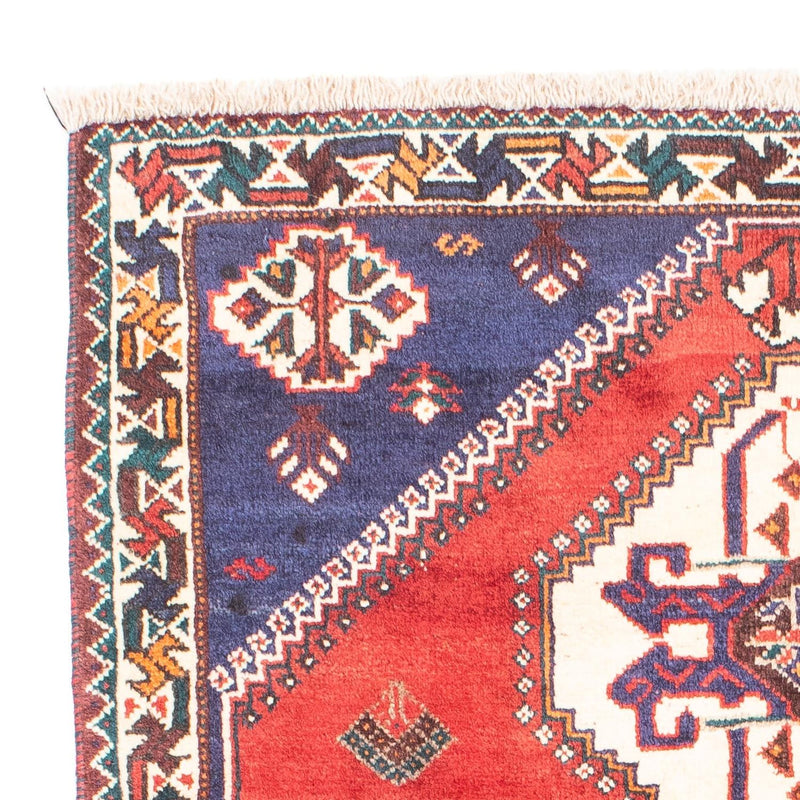 Shiraz Teppich 110x145cm - Perserteppich - dunkelrot