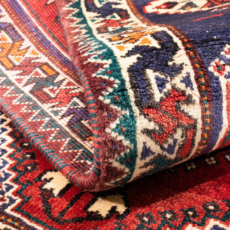 Shiraz Teppich 110x145cm - Perserteppich - dunkelrot