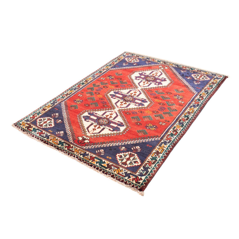 Shiraz Teppich 110x145cm - Perserteppich - dunkelrot