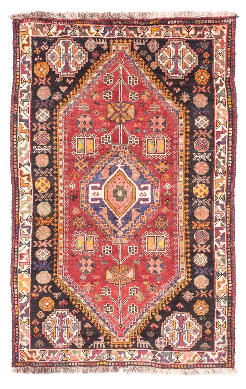 Shiraz Teppich 105x150cm - Perserteppich - dunkelrot