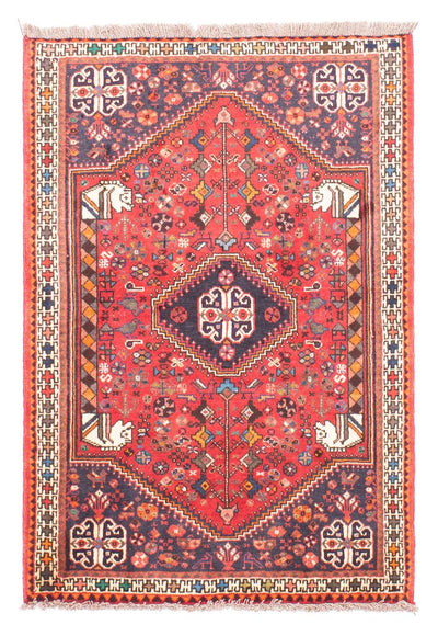Shiraz Teppich 106x143cm - Perserteppich - rot