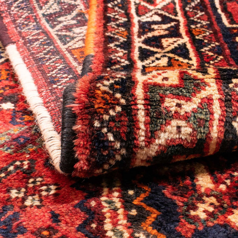 Shiraz Teppich 125x187cm - Perserteppich - dunkelrot