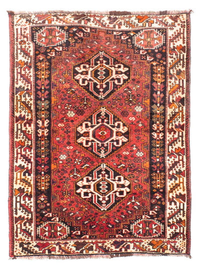 Shiraz Teppich 114x152cm - Perserteppich - dunkelrot