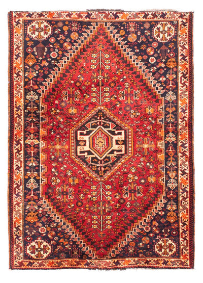 Shiraz Teppich 115x165cm - Perserteppich - dunkelrot