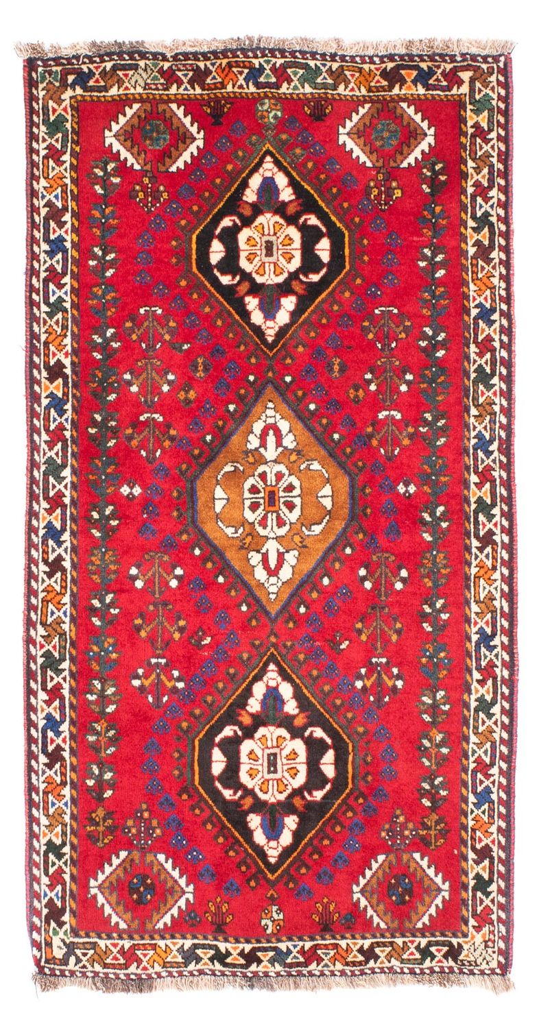 Shiraz Teppich 83x157cm - Perserteppich - dunkelrot