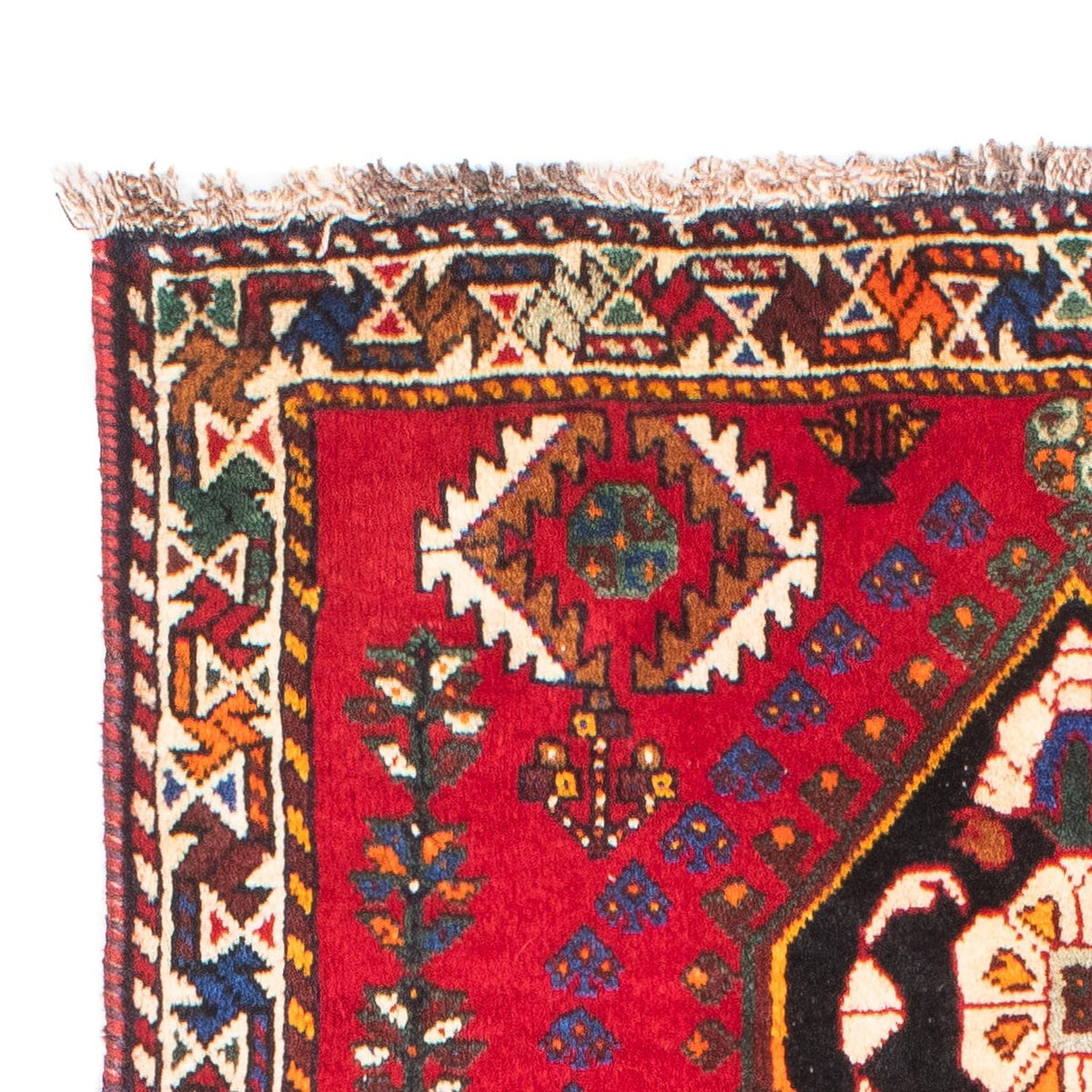 Shiraz Teppich 83x157cm - Perserteppich - dunkelrot