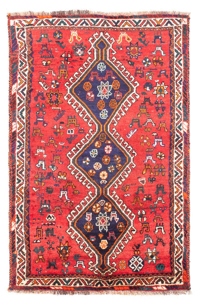 Shiraz Teppich 117x170cm - Perserteppich - dunkelrot