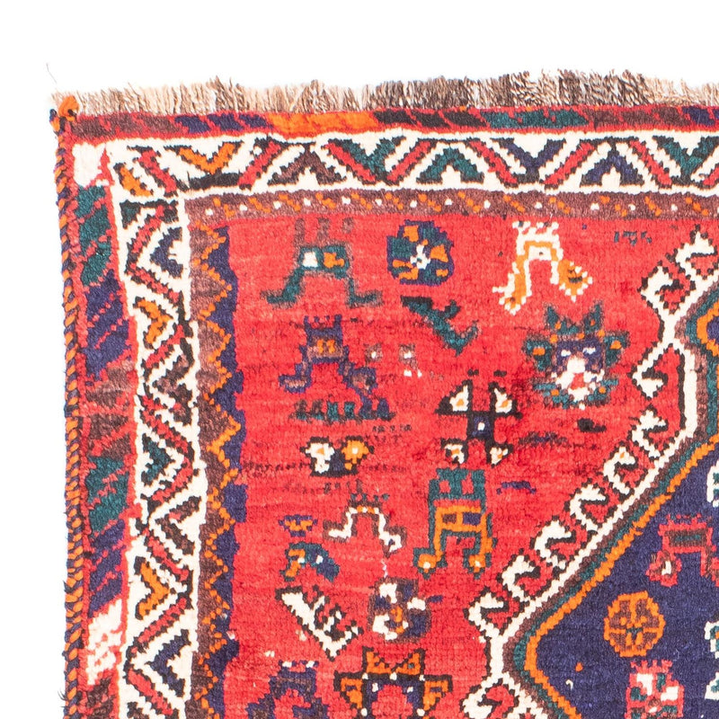 Shiraz Teppich 117x170cm - Perserteppich - dunkelrot