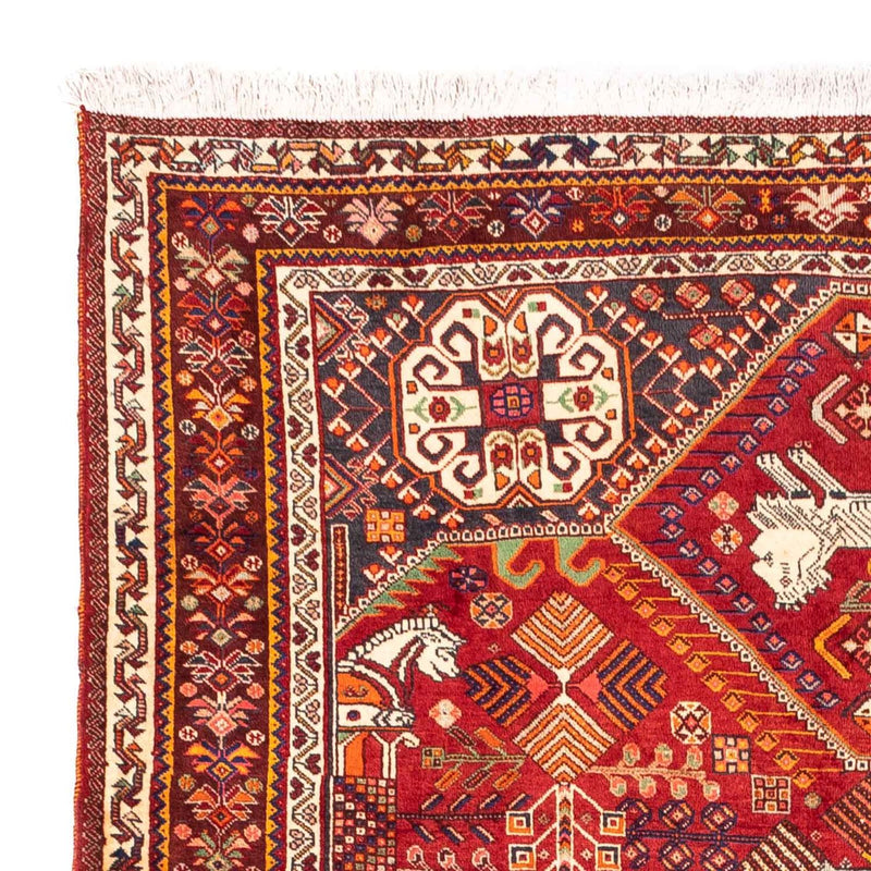 Shiraz Teppich 165x258cm - Perserteppich - dunkelrot