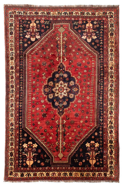 Shiraz Teppich 208x305cm - Perserteppich - dunkelrot