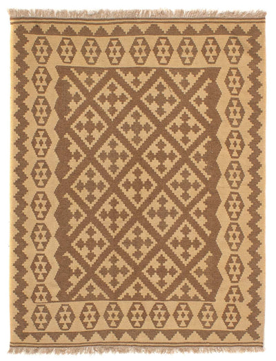 Kelim Fars Teppich 163x212cm - hellbraun