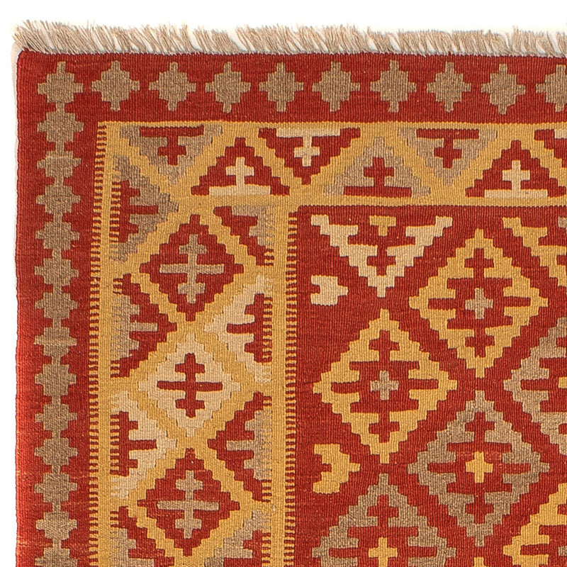Kelim Fars Teppich 150x205cm - dunkelrot