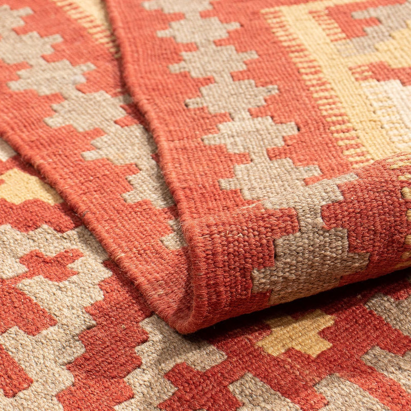 Kelim Fars Teppich 150x205cm - dunkelrot