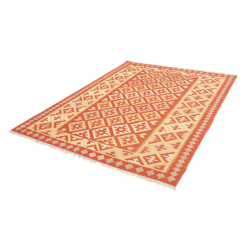 Kelim Fars Teppich 150x205cm - dunkelrot
