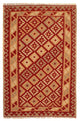 Kelim Fars Teppich 145x212cm - dunkelrot