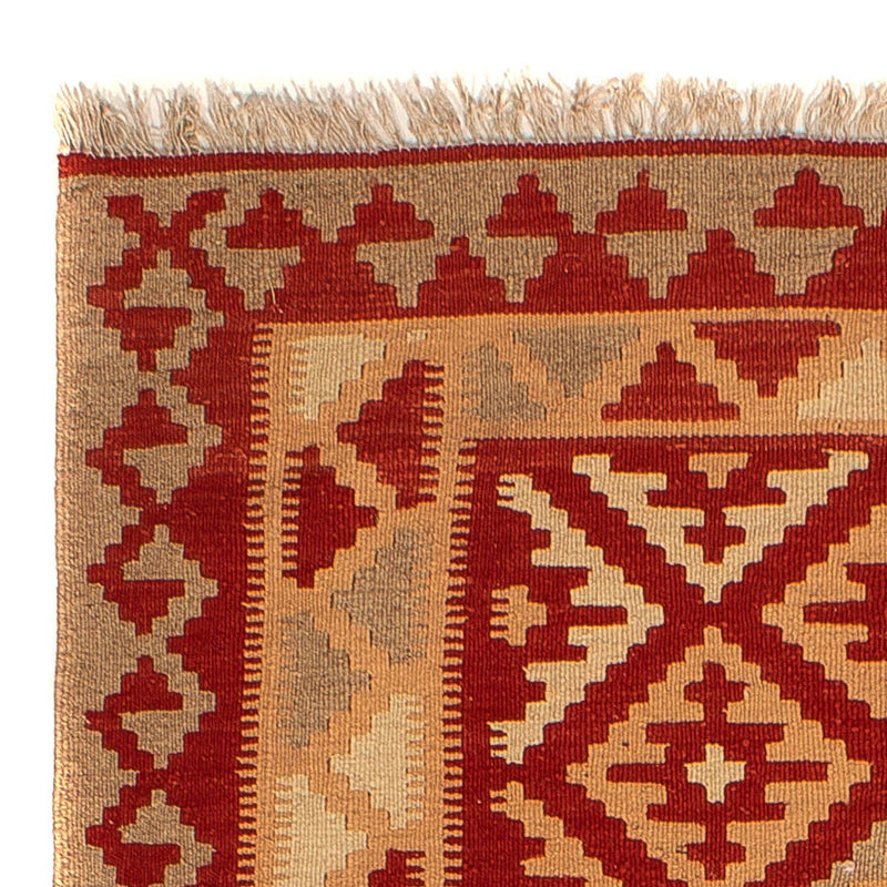 Kelim Fars Teppich 145x212cm - dunkelrot