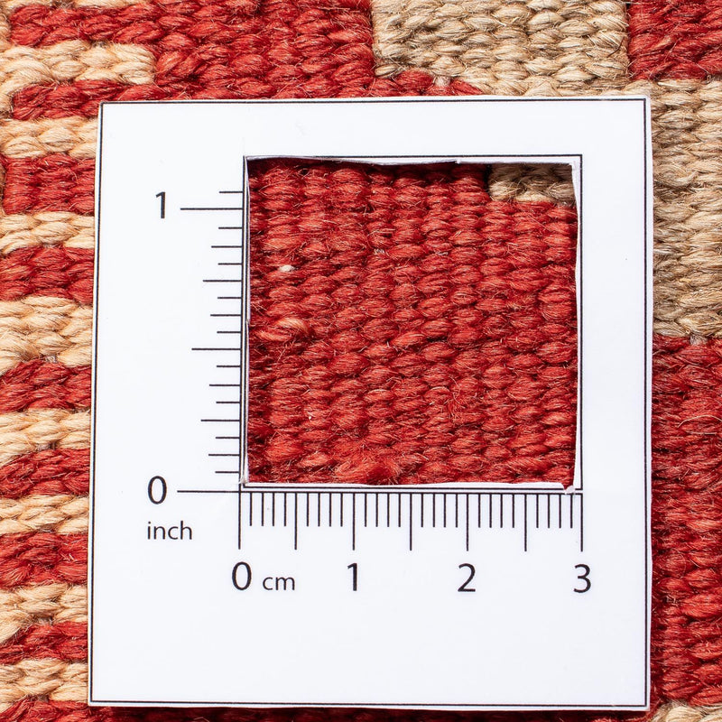 Kelim Fars Teppich 145x212cm - dunkelrot
