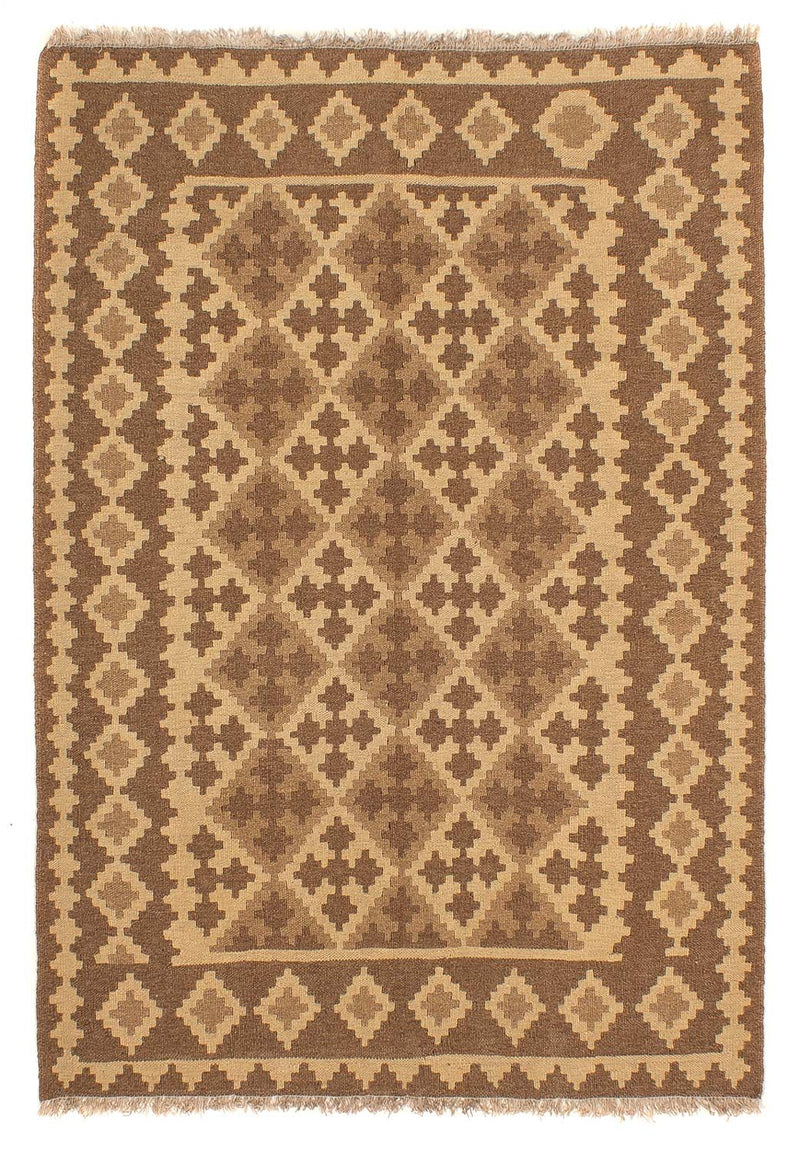 Kelim Fars Teppich 145x190cm - hellbraun