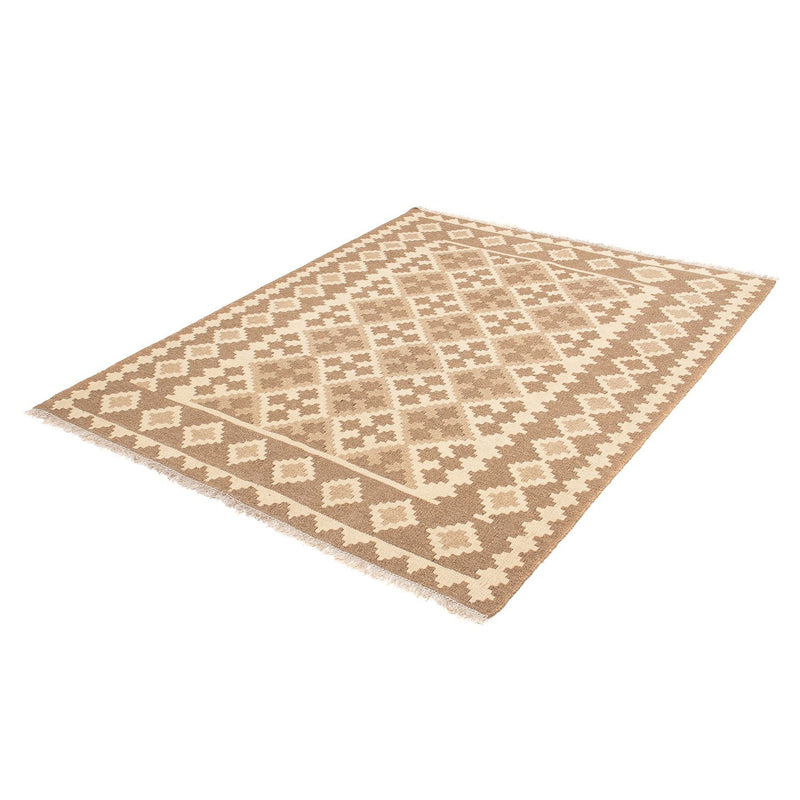 Kelim Fars Teppich 145x190cm - hellbraun