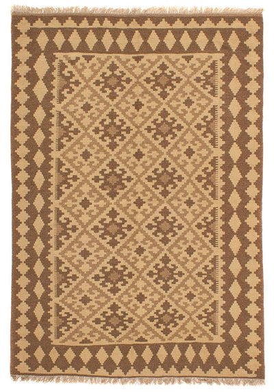 Kelim Fars Teppich 155x210cm - hellbraun