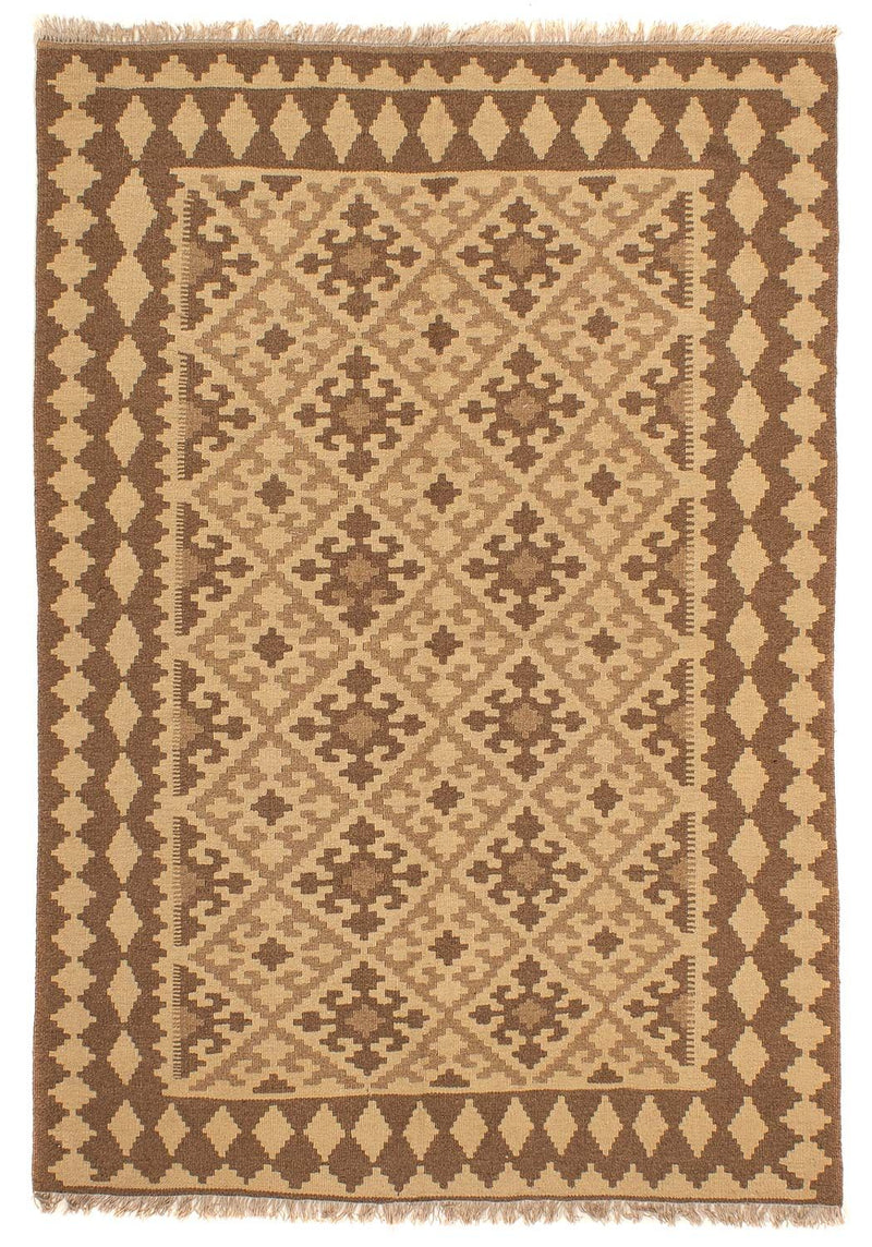 Kelim Fars Teppich 155x210cm - hellbraun