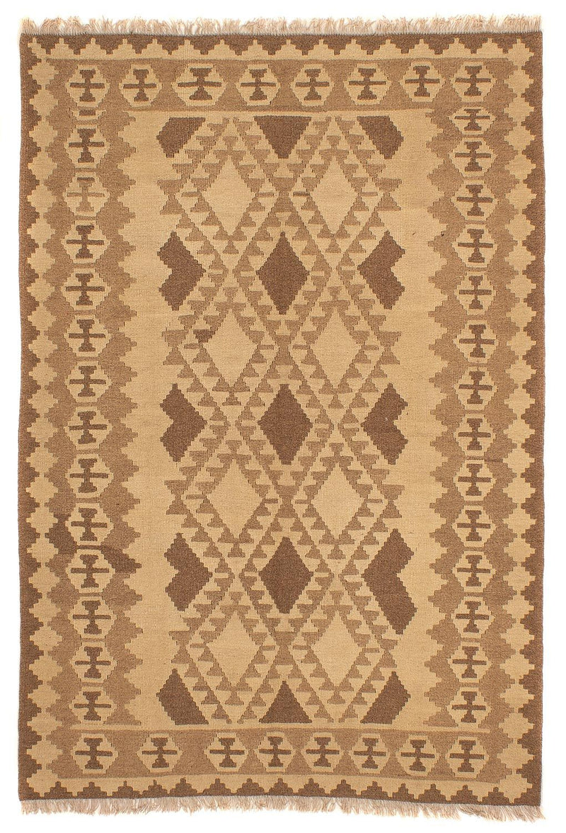 Kelim Fars Teppich 150x217cm - hellbraun